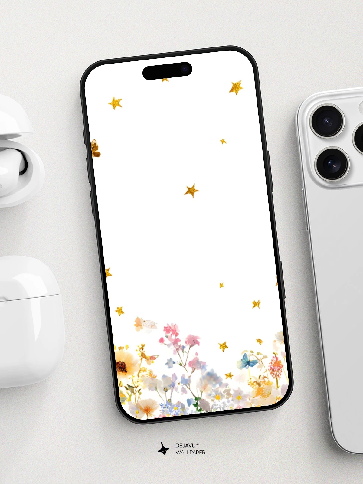 Whimsical Floral Garden Wallpaper 8K for iPhone and Android