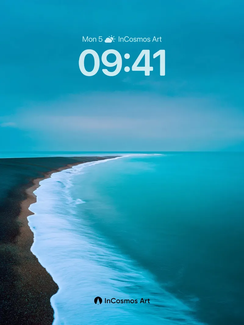 Serenity Coast Wallpaper with Ethereal Light