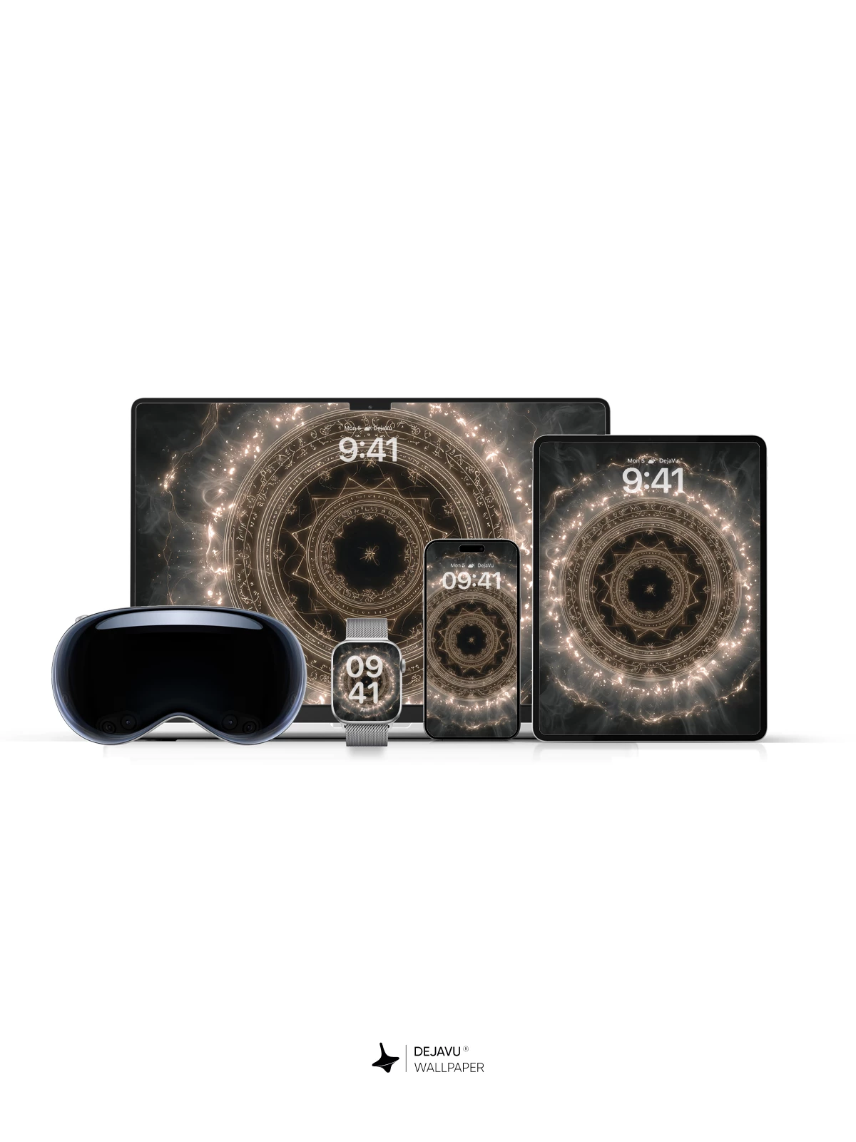 Mystic Rune Circle Wallpaper 8K for iPhone and Android