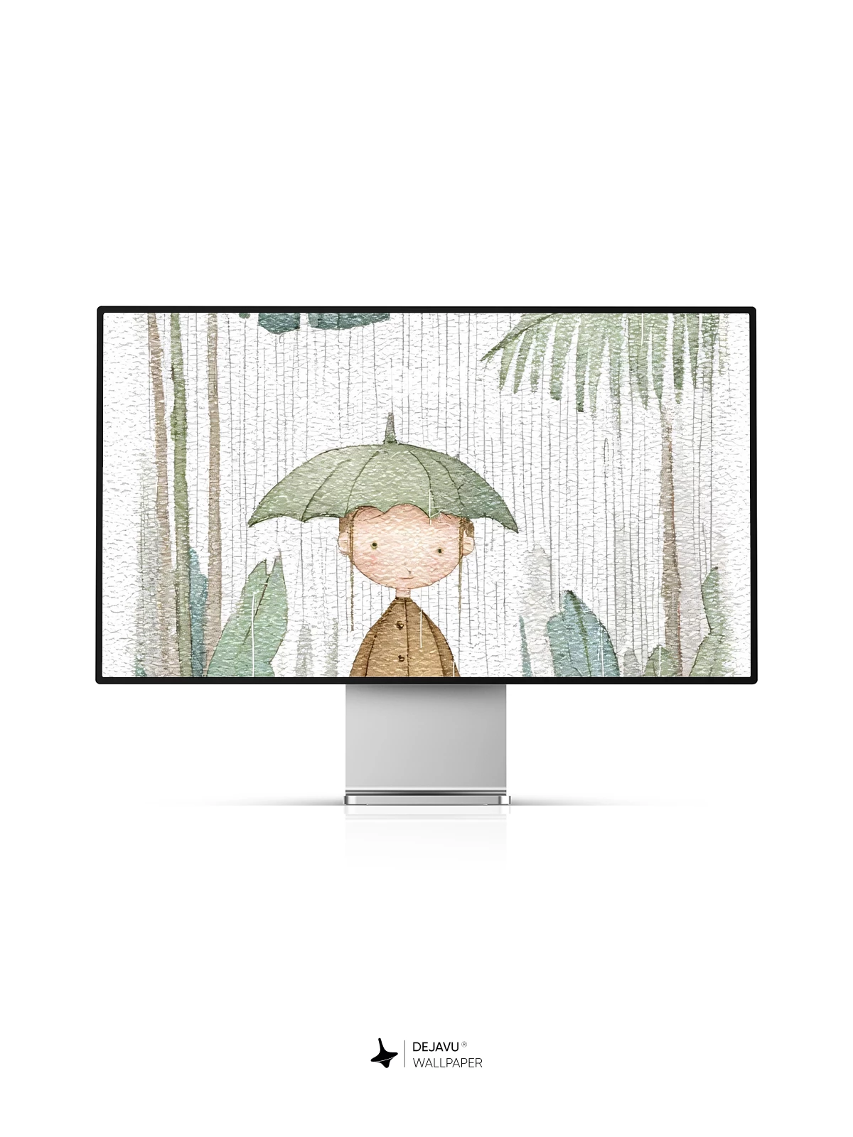 Whimsical Rainforest Child Wallpaper 8K for iPhone and Android