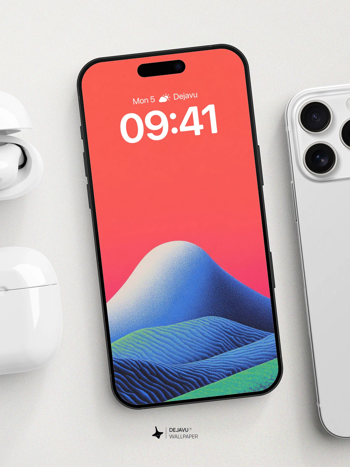 Abstract Mountain Landscape Wallpaper 8K for iPhone and Android