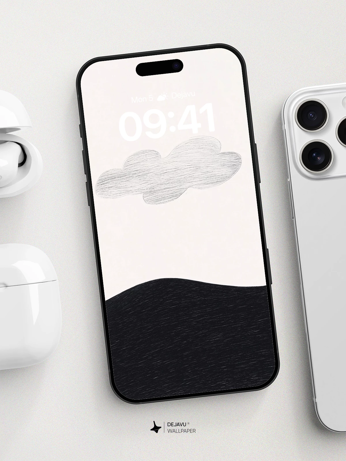 Minimal Cloudscape Wallpaper 8K for iPhone and Android