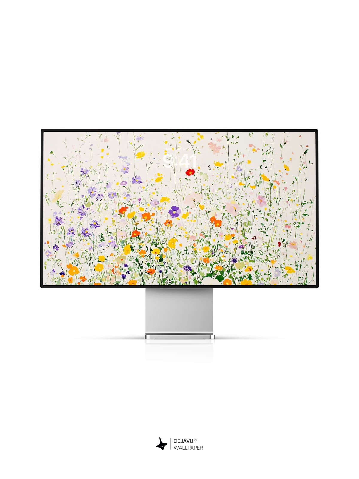 Watercolor Wildflower Field Wallpaper 8K for iPhone and Android