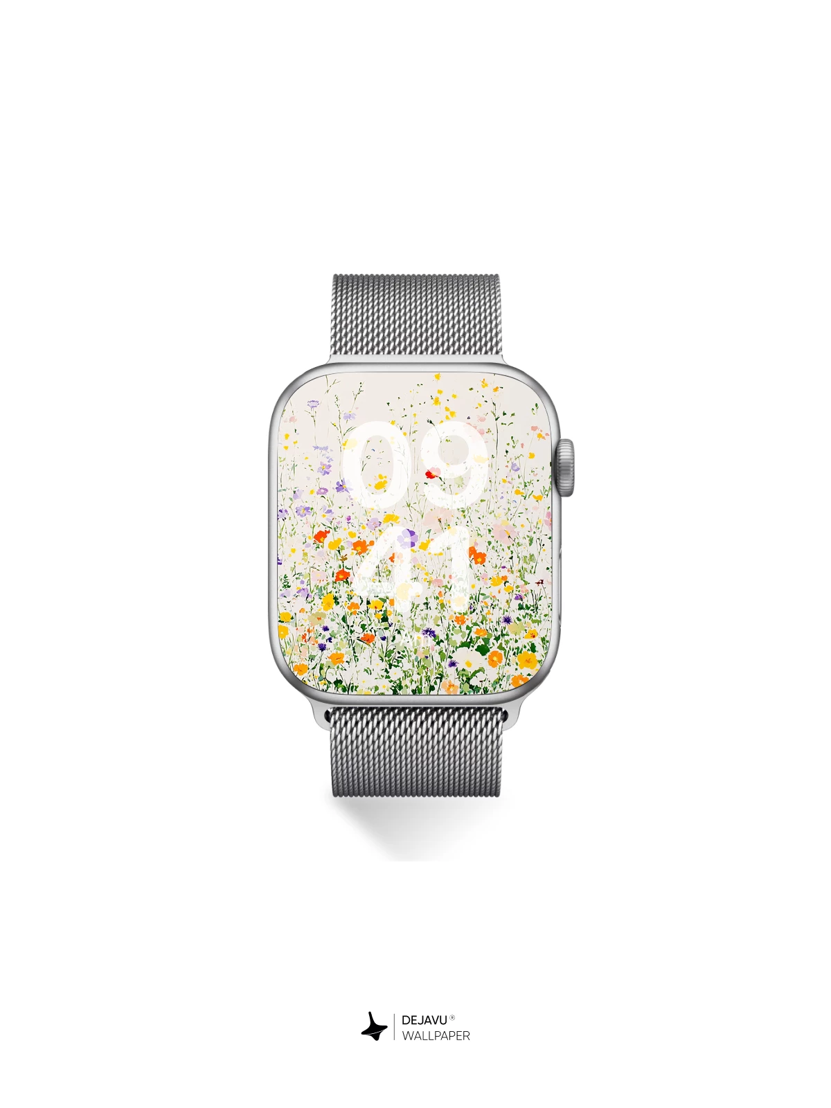 Watercolor Wildflower Field Wallpaper 8K for iPhone and Android