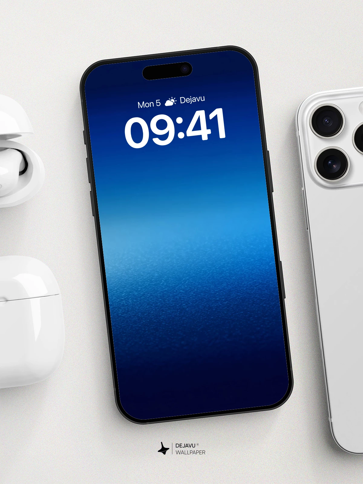 Deep Ocean Gradient Wallpaper 8K for iPhone and Android