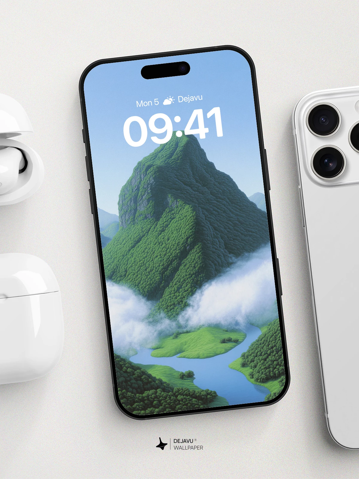 Mystic Mountain Cloudscape Wallpaper 8K for iPhone and Android