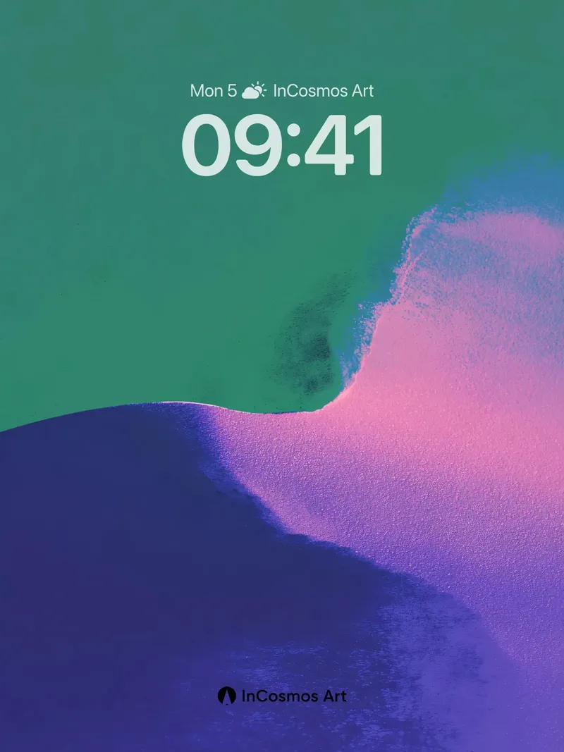 Luminous Gradient Wallpaper with Ethereal Flow