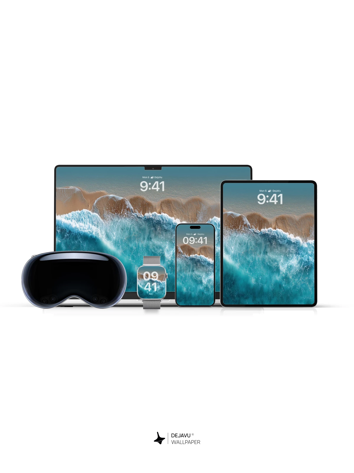 Turquoise Ocean Waves Wallpaper 8K for iPhone and Android