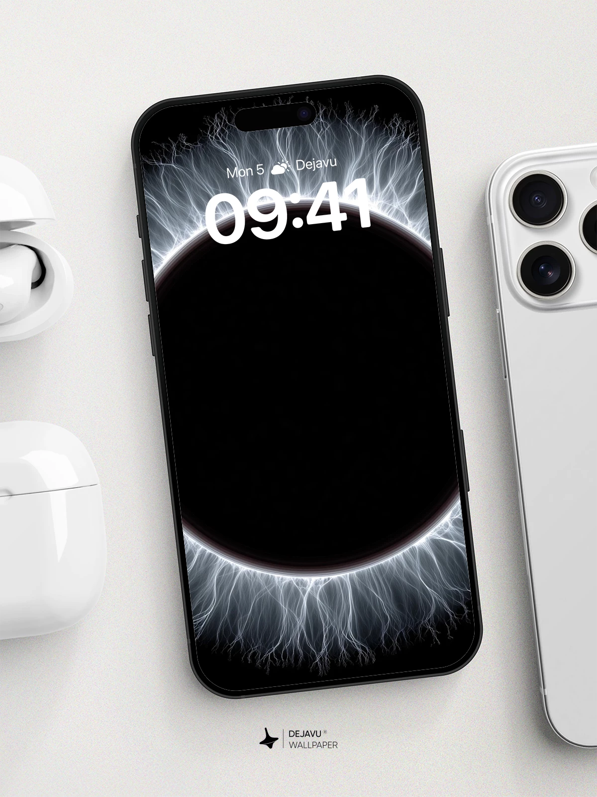 Ethereal Solar Corona Wallpaper 8K for iPhone and Android
