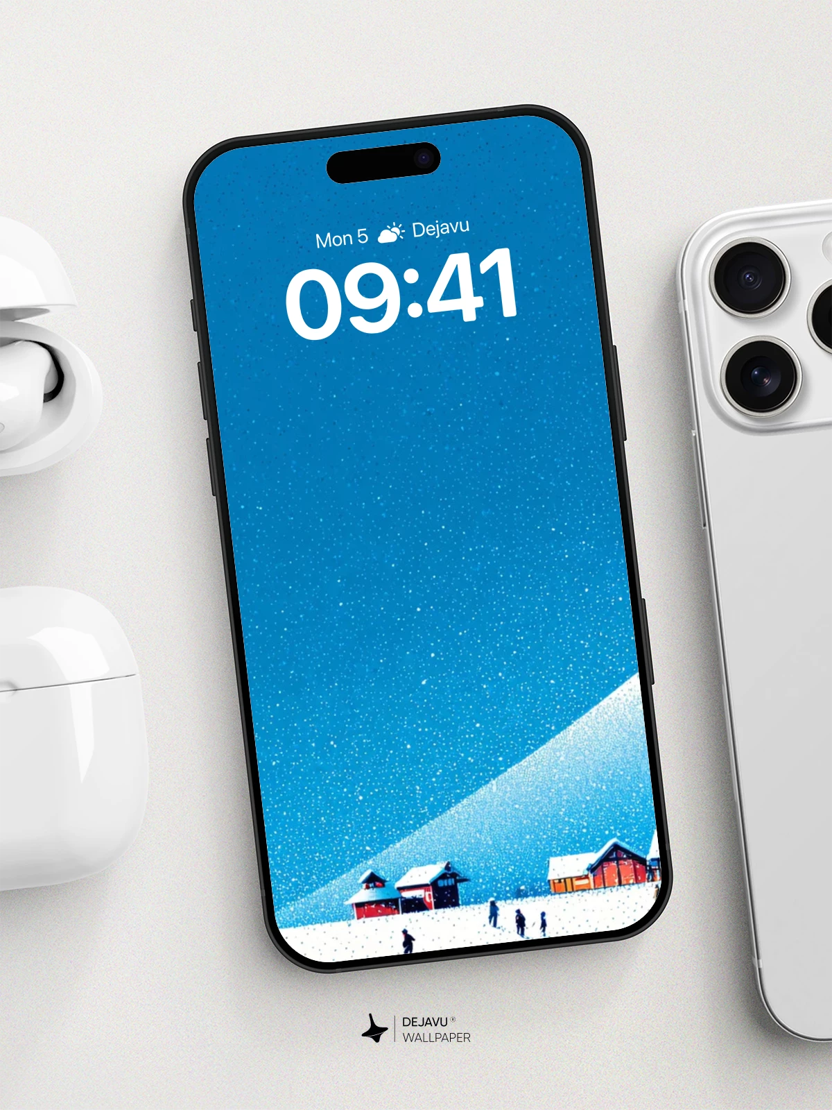 Surreal Snowscape Wallpaper 8K for iPhone and Android