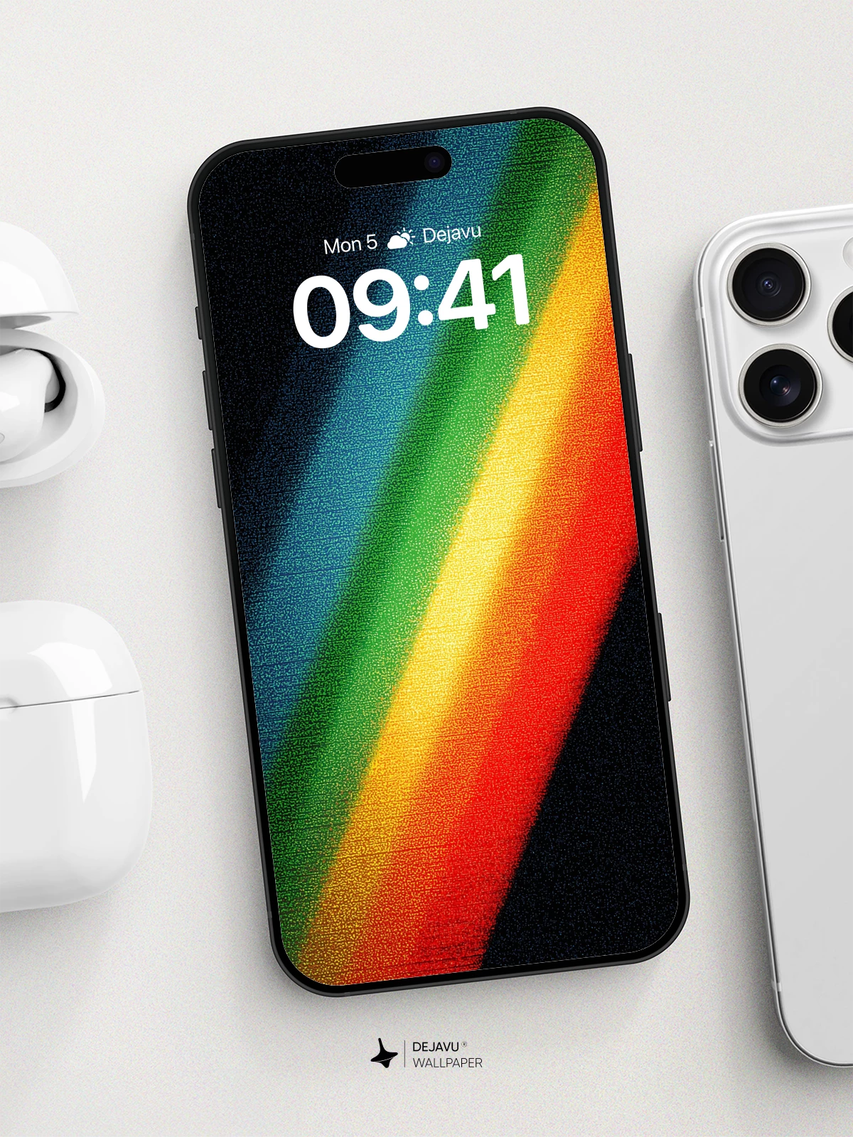 Vibrant Rainbow Gradient Wallpaper 8K for iPhone and Android