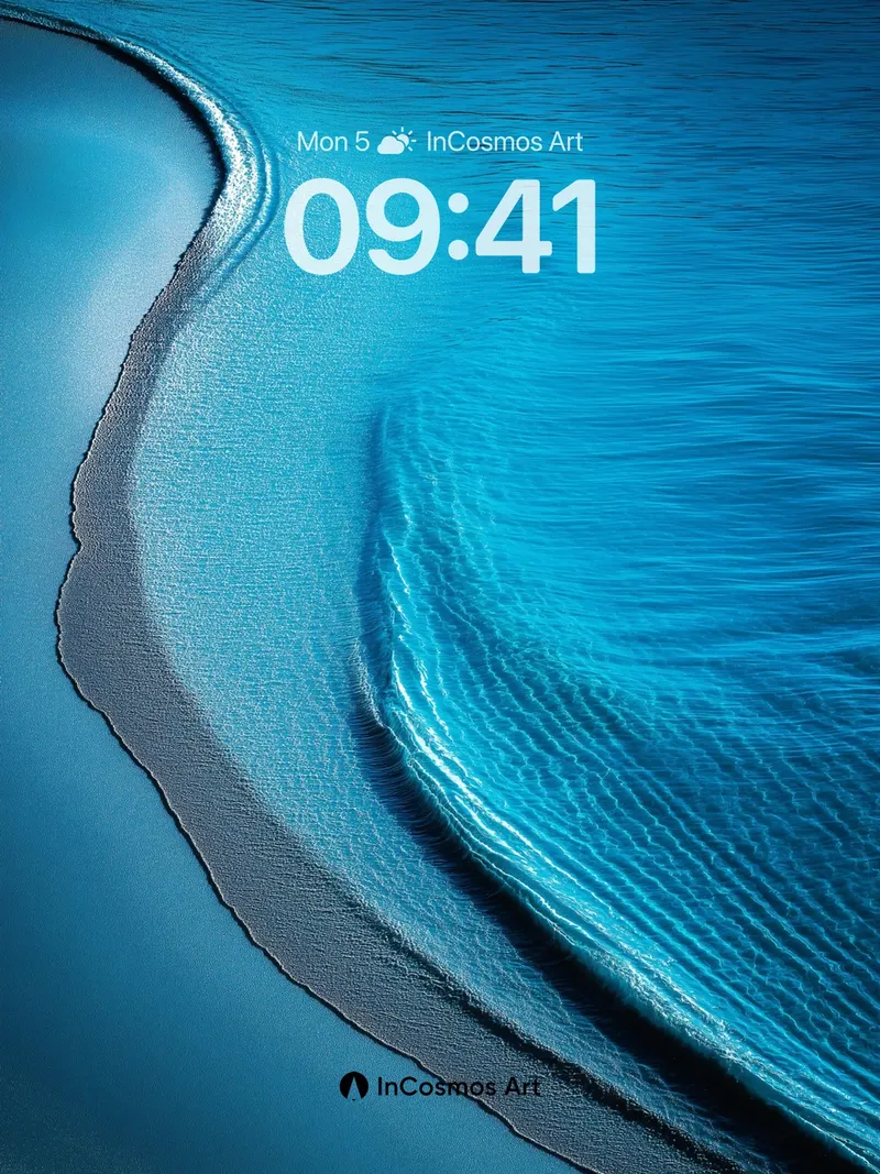 Calm Currents Wallpaper with Liquid Light