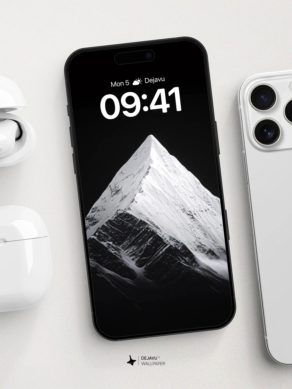 Majestic Snow-Capped Peak Wallpaper 8K for iPhone and Android