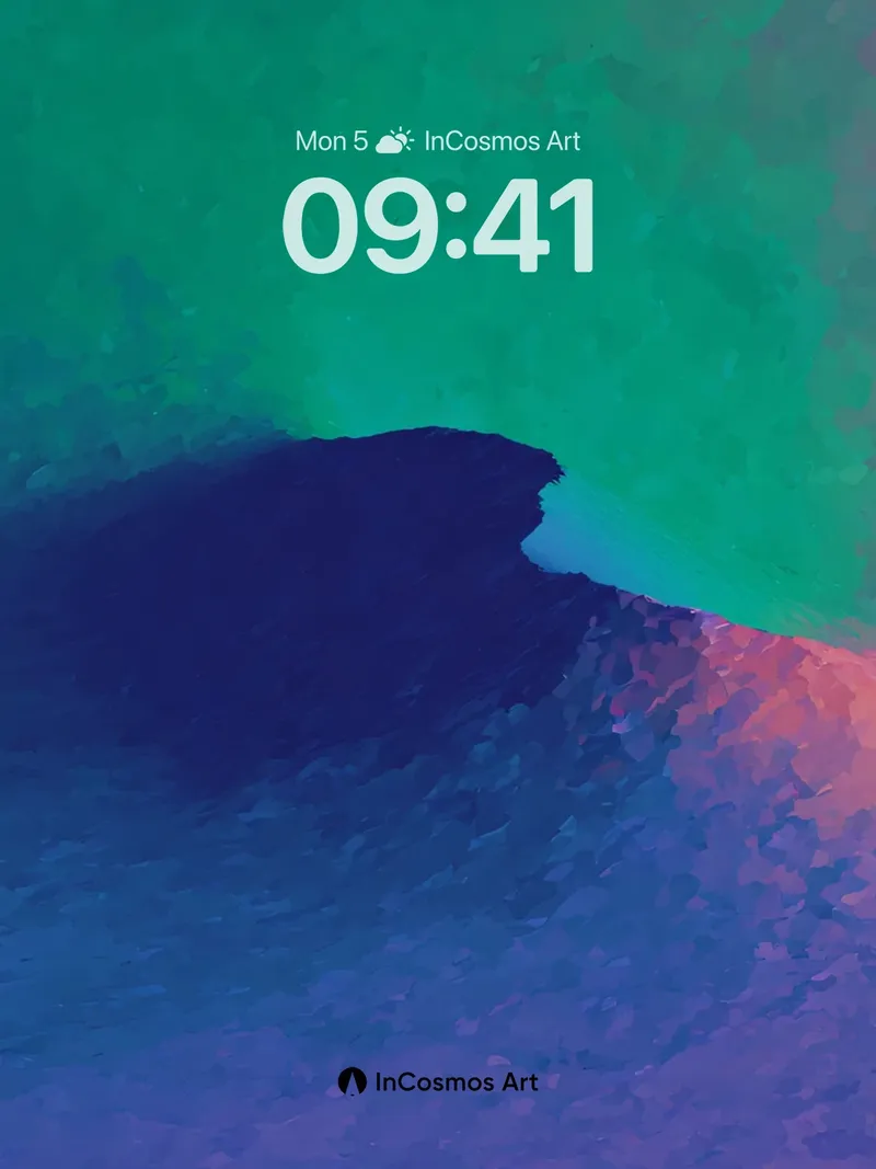 Surreal Nebula Wallpaper with Cosmic Shadow