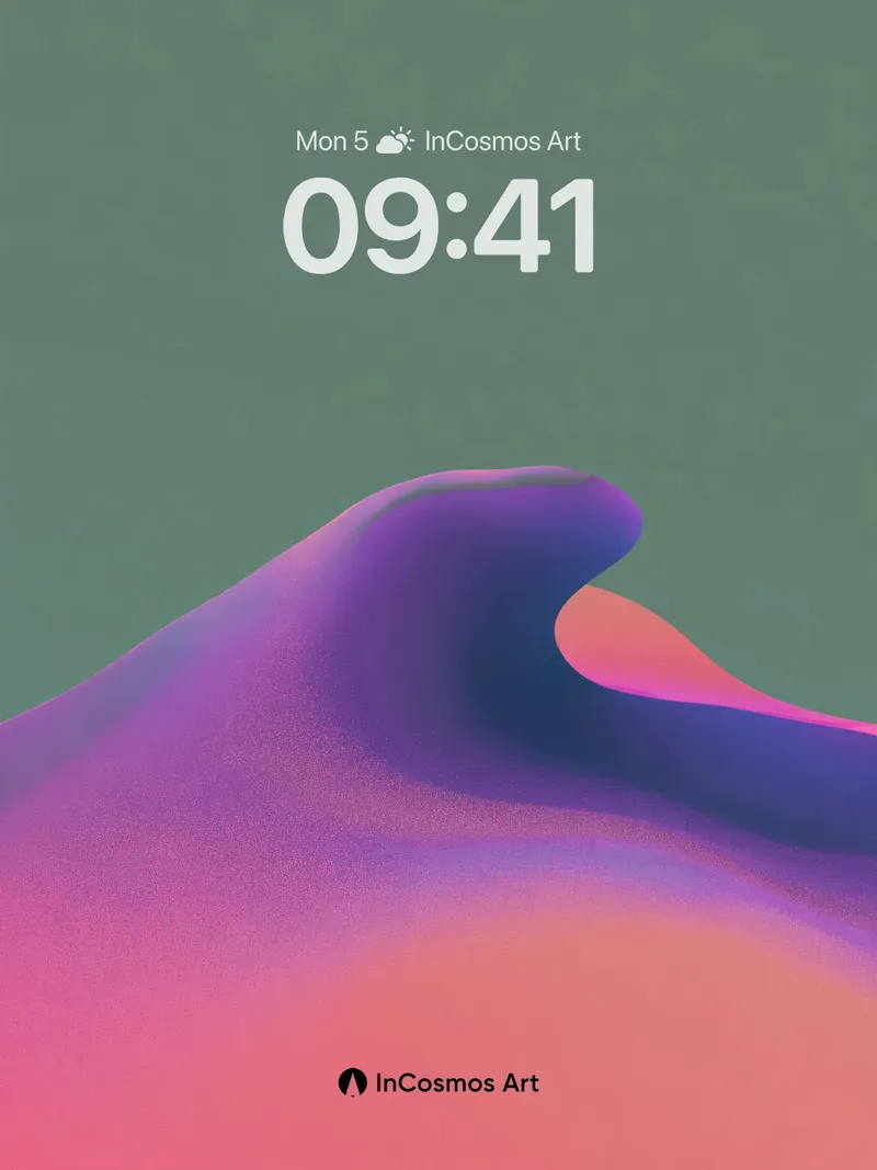 Luminous Dune Wallpaper with Ethereal Flow