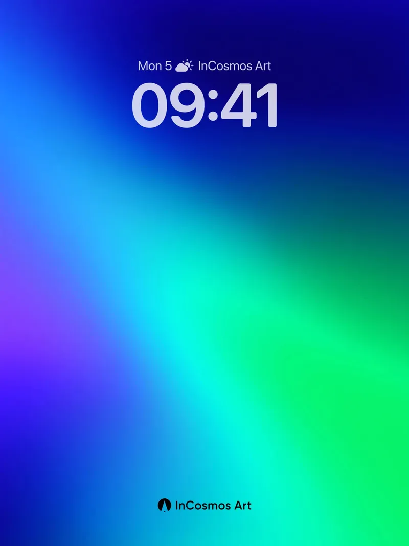 Neon Pulse Wallpaper with Electric Gradient