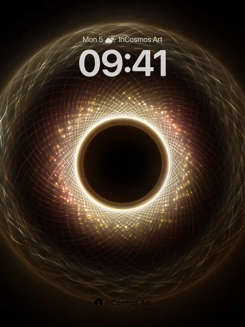 Cosmic Eye Wallpaper with Luminous Veins