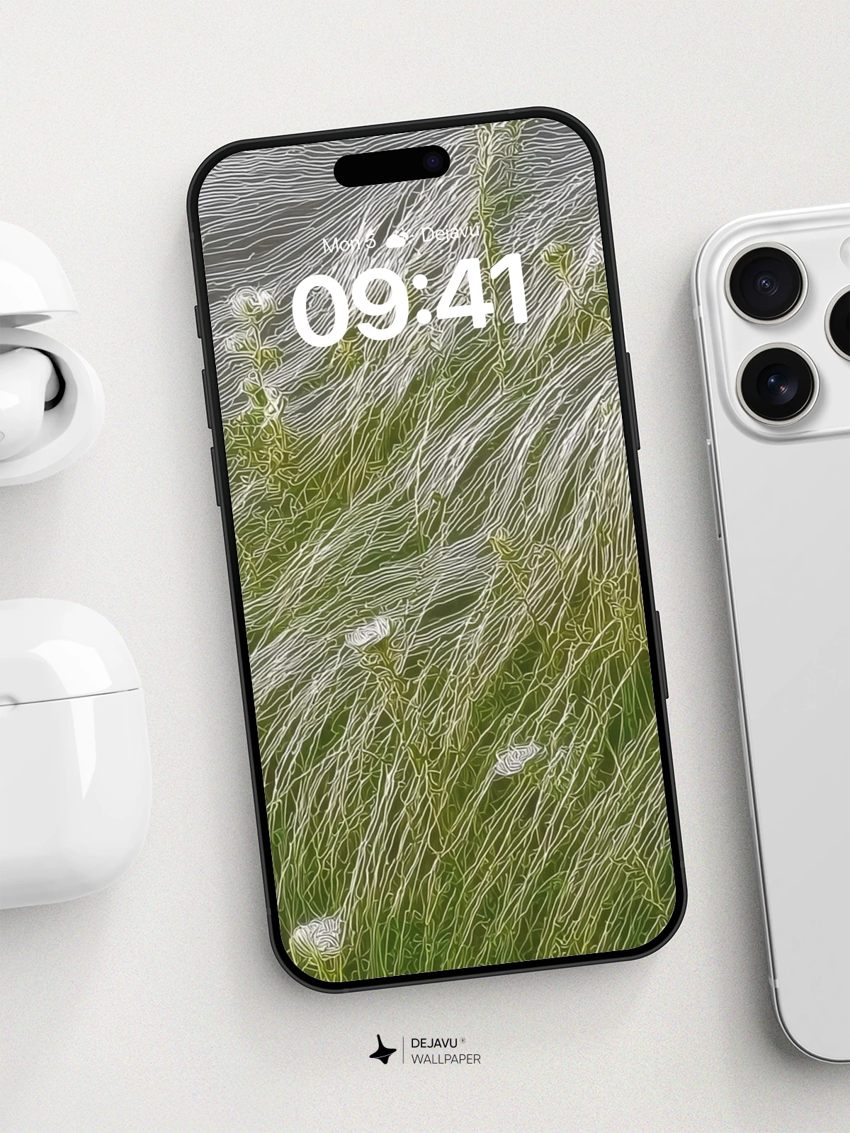 Whispering Grass Field Wallpaper 8K for iPhone and Android