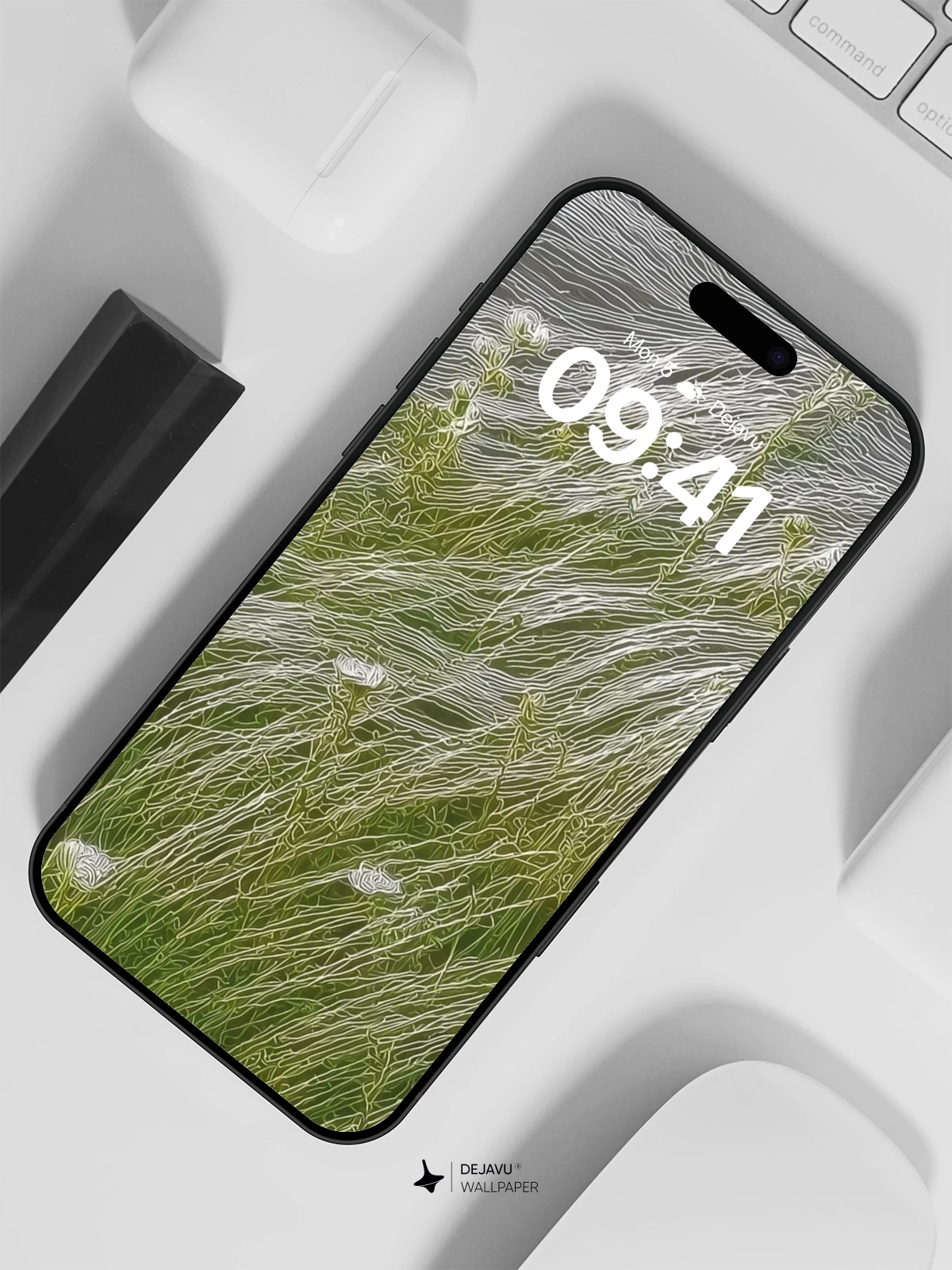 Whispering Grass Field Wallpaper 8K for iPhone and Android