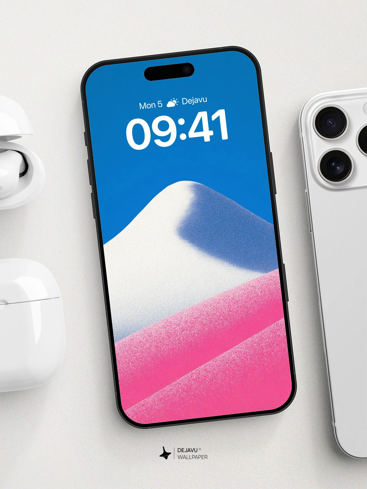 Abstract Mountain Landscape Wallpaper 8K for iPhone and Android