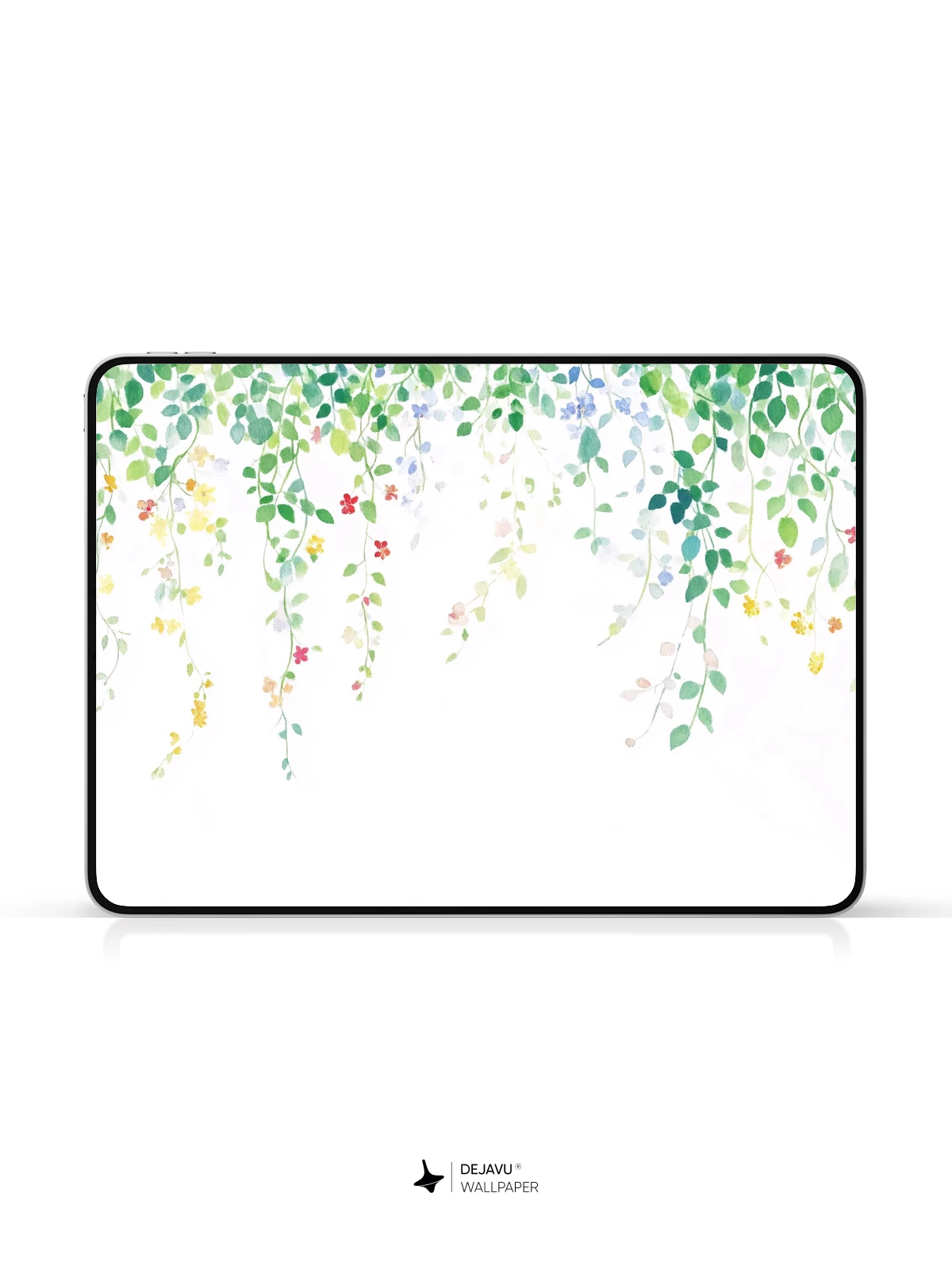 Watercolor Vine Garden Wallpaper 8K for iPhone and Android