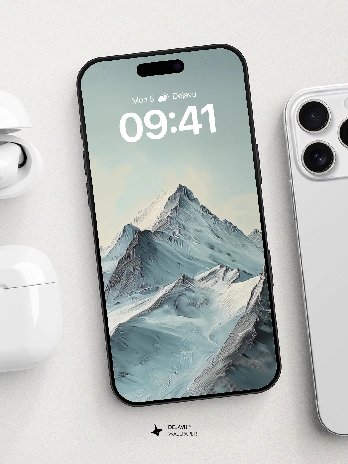 Majestic Snow-Capped Peaks Wallpaper 8K for iPhone and Android