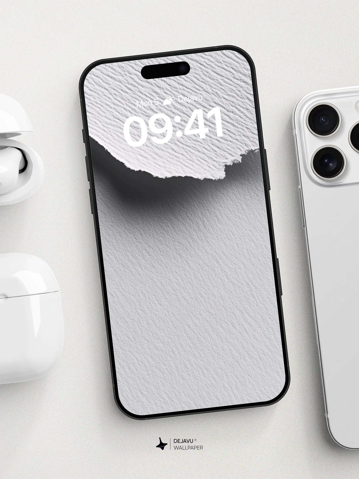 Torn Paper Texture Wallpaper 8K for iPhone and Android