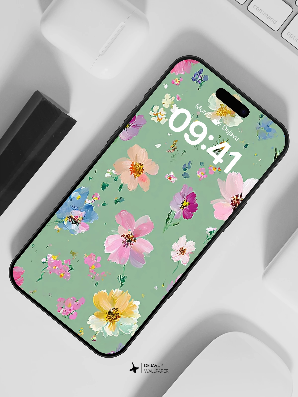 Whimsical Floral Garden Wallpaper 8K for iPhone and Android