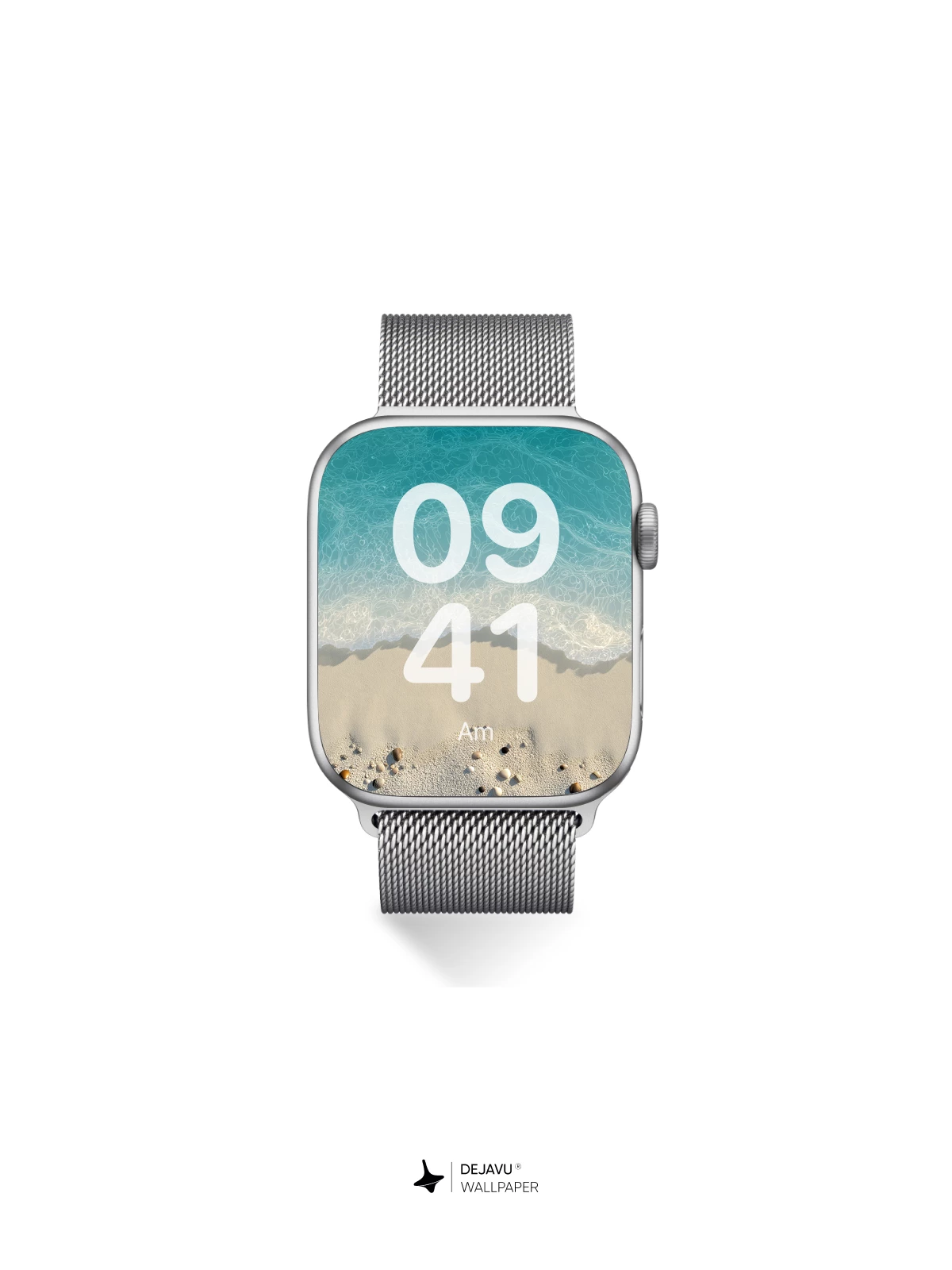 Turquoise Ocean Waves On White Sand Wallpaper 8K