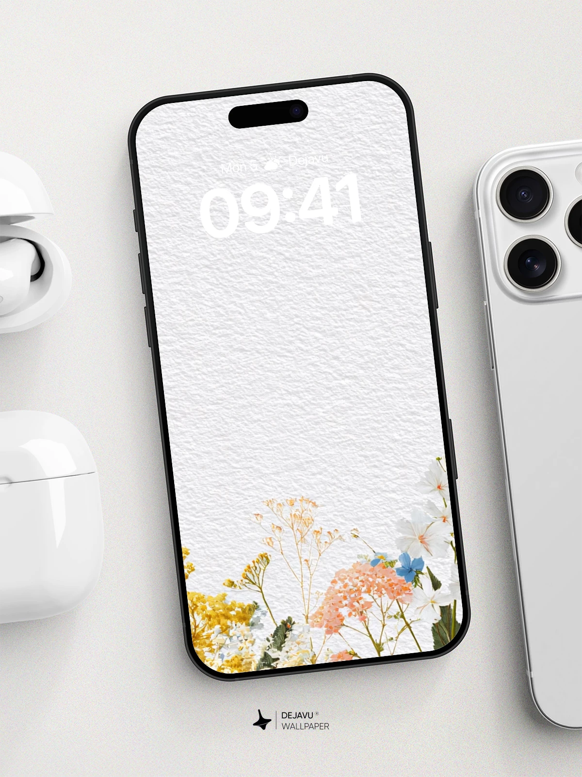Watercolor Wildflower Garden Wallpaper 8K for iPhone and Android