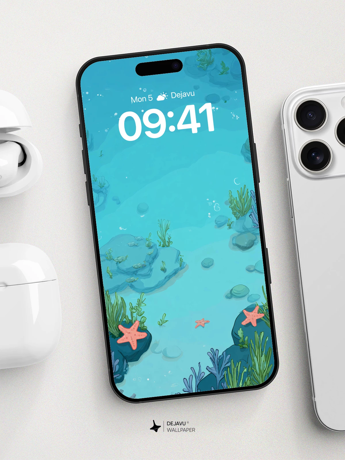 Underwater Oasis Wallpaper 8K for iPhone and Android