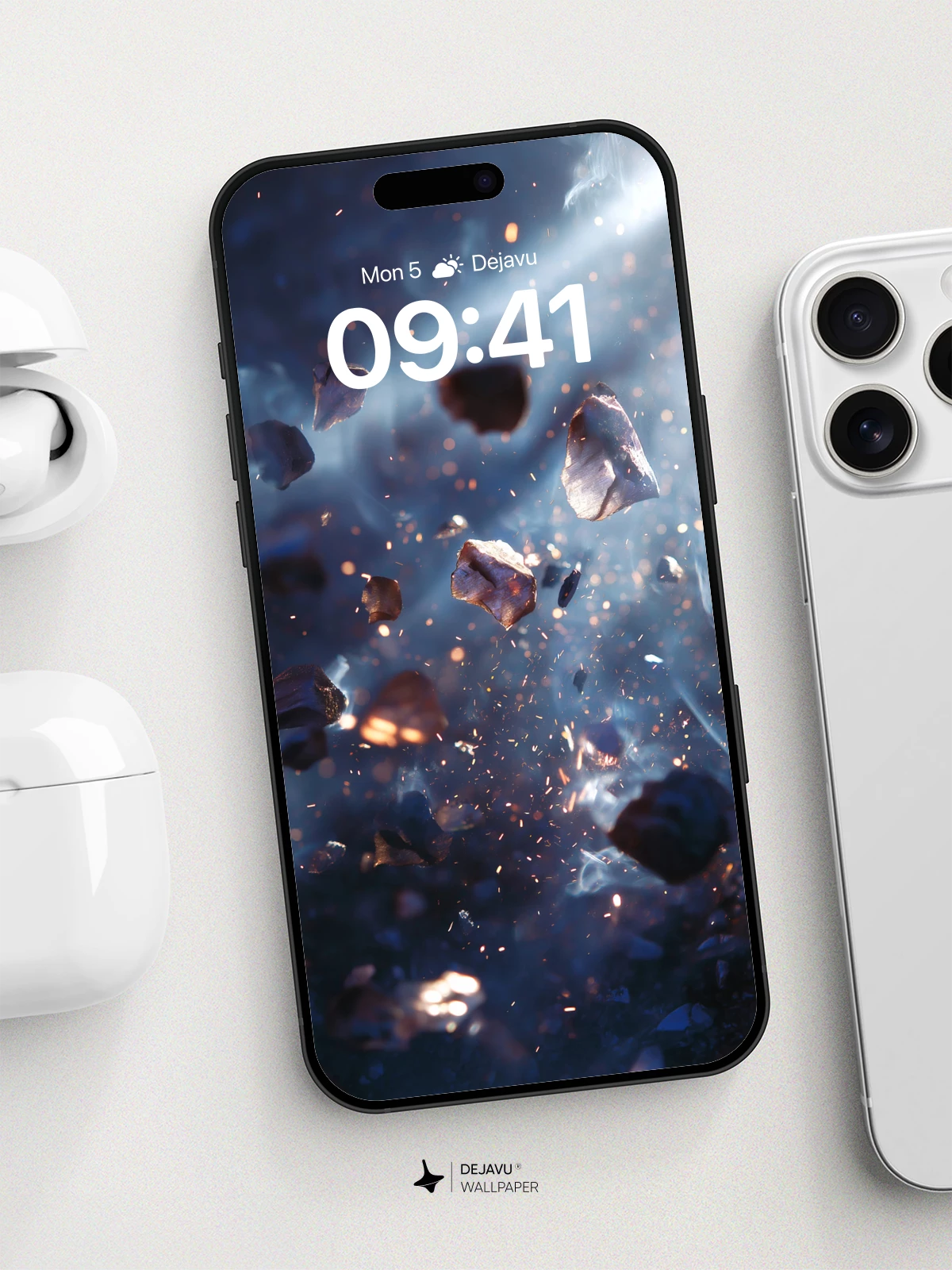 Cosmic Debris Explosion Wallpaper 8K for iPhone and Android