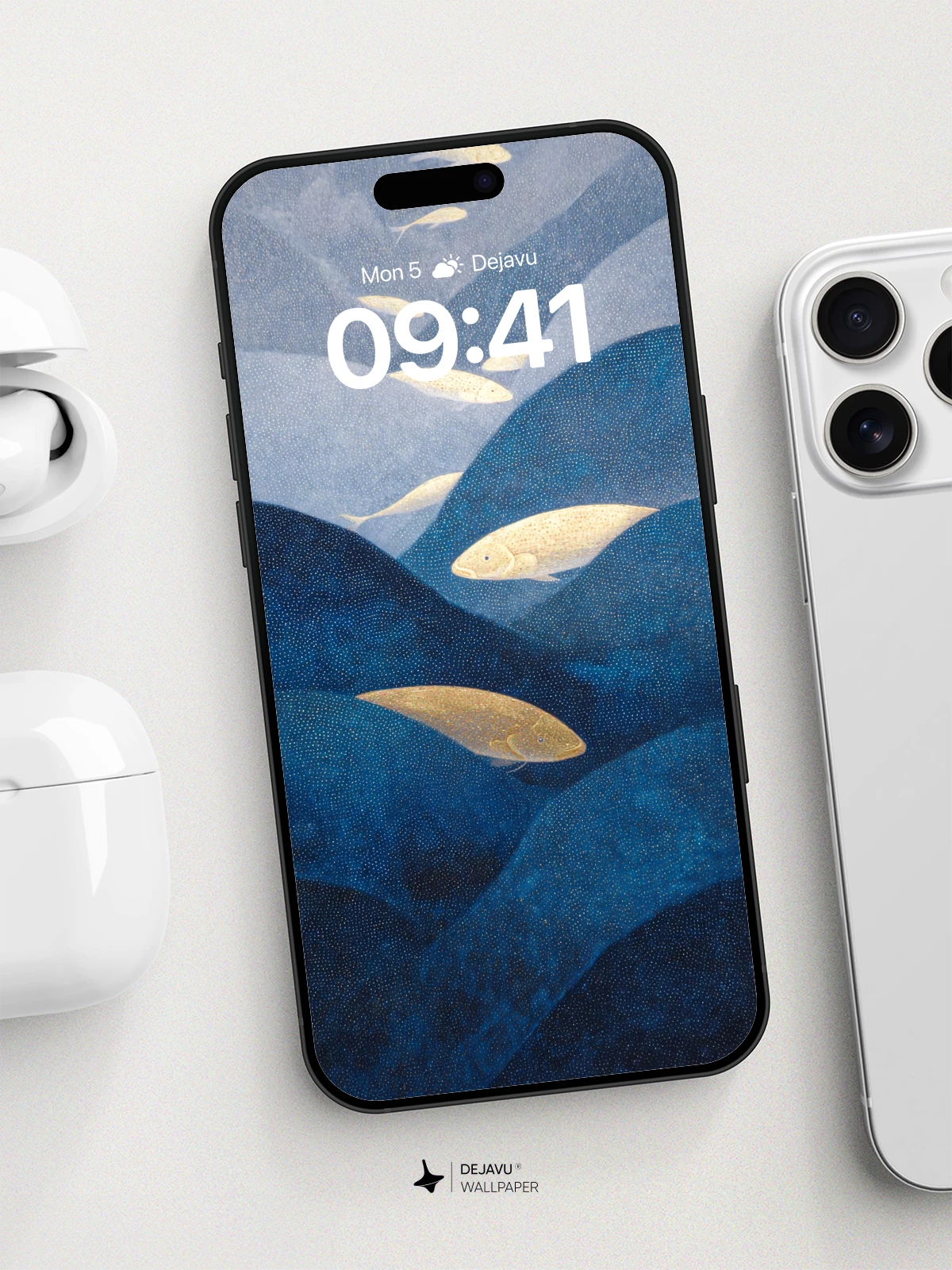 Underwater Serenity Fish Wallpaper 8K for iPhone and Android