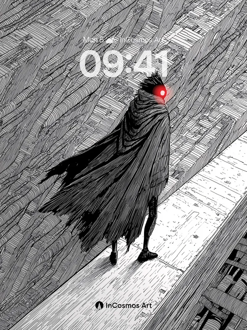 Shadowed Watcher Wallpaper with Crimson Eye
