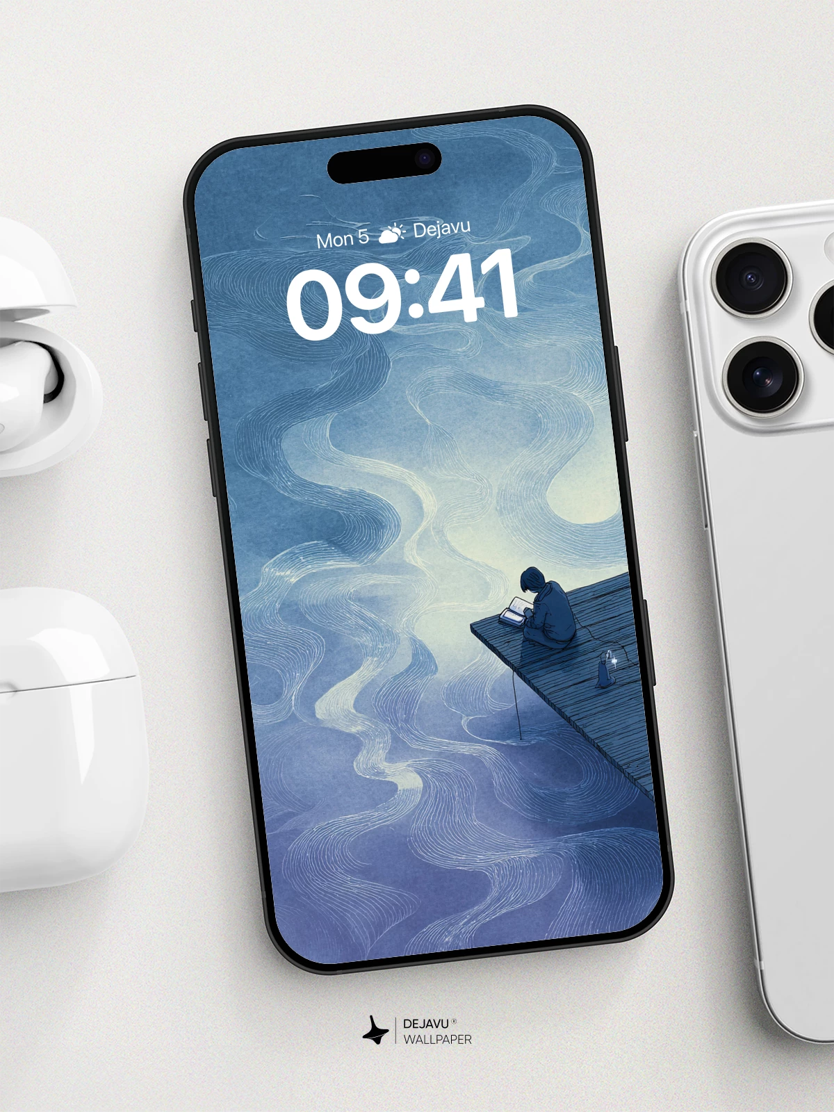 Surreal Water Reflections Wallpaper 8K for iPhone and Android