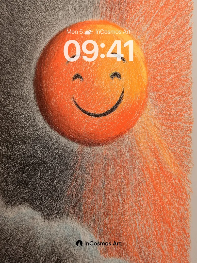 Joyful Sunbeam Wallpaper with Smiling Sky