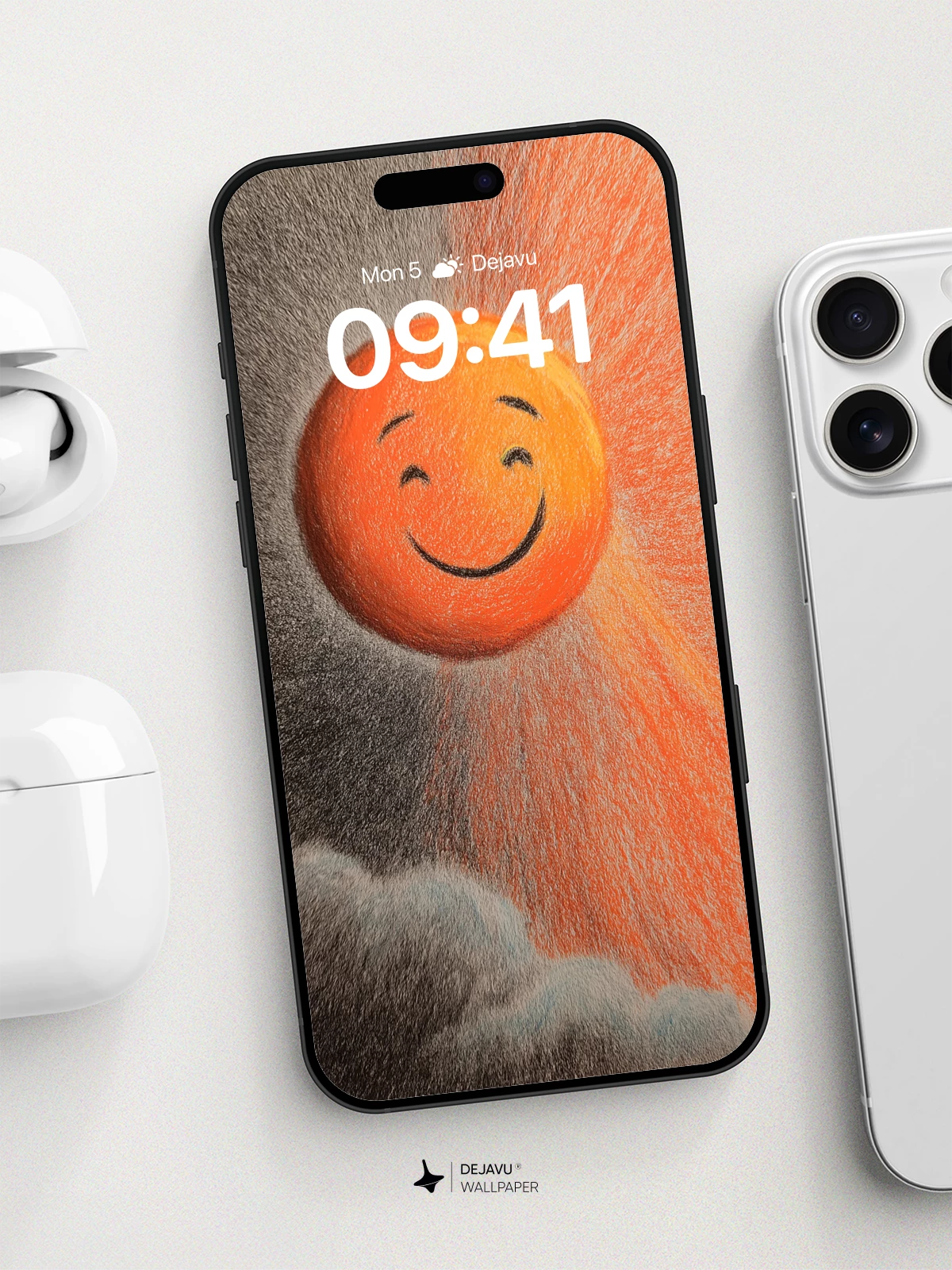 Cheerful Sun Smile Wallpaper 8K for iPhone and Android