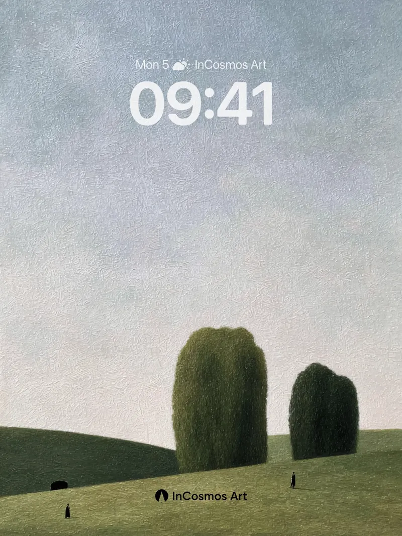 Serenity of Silent Hills Wallpaper with Whispering Trees