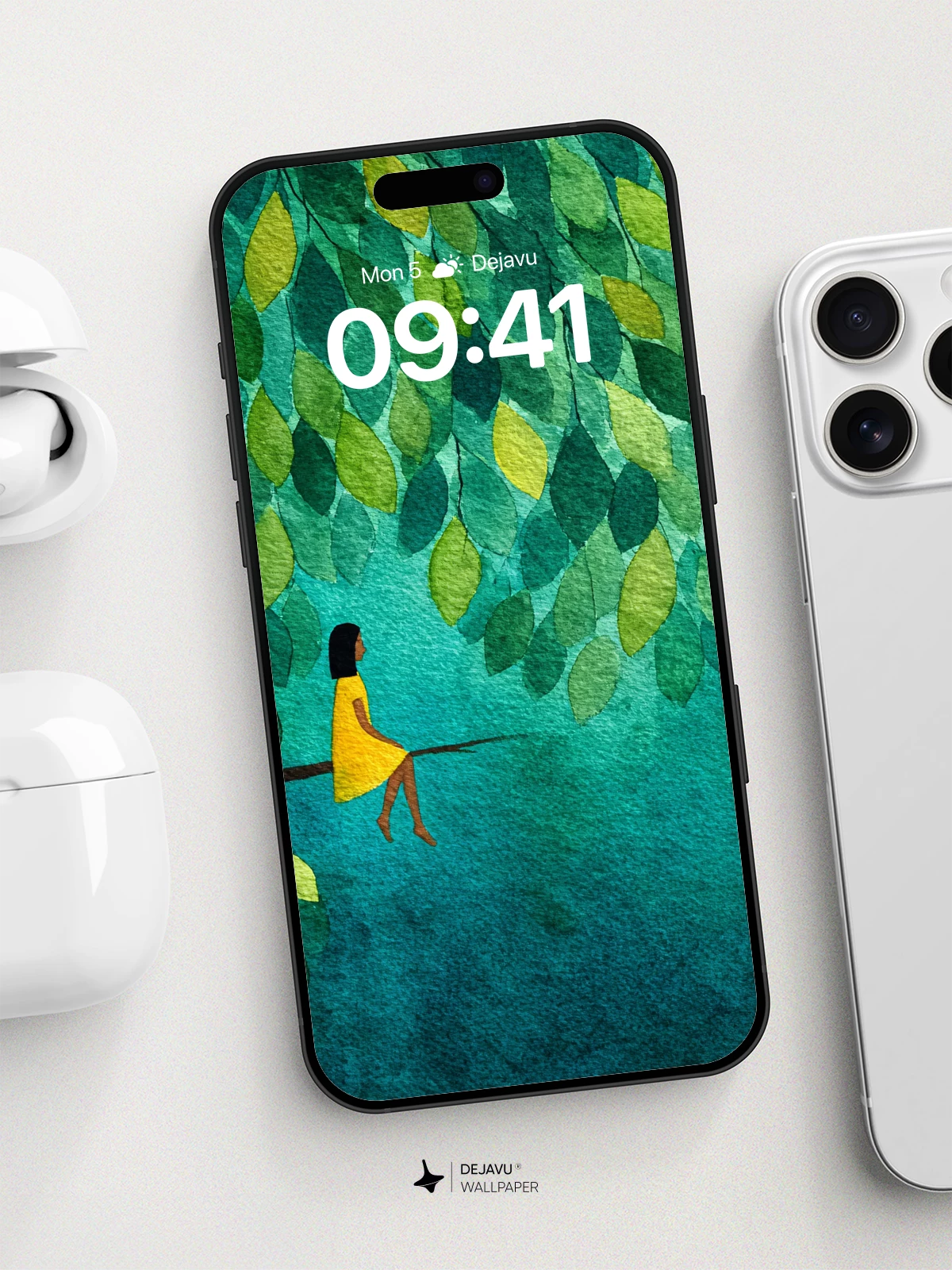 Whimsical Tree Canopy Wallpaper 8K for iPhone and Android
