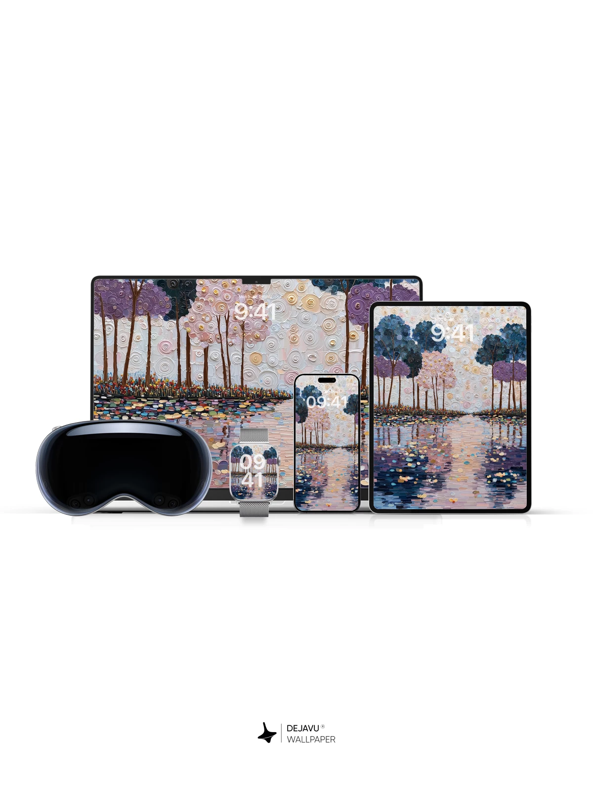 Whimsical Tree Reflections Wallpaper 8K for iPhone and Android