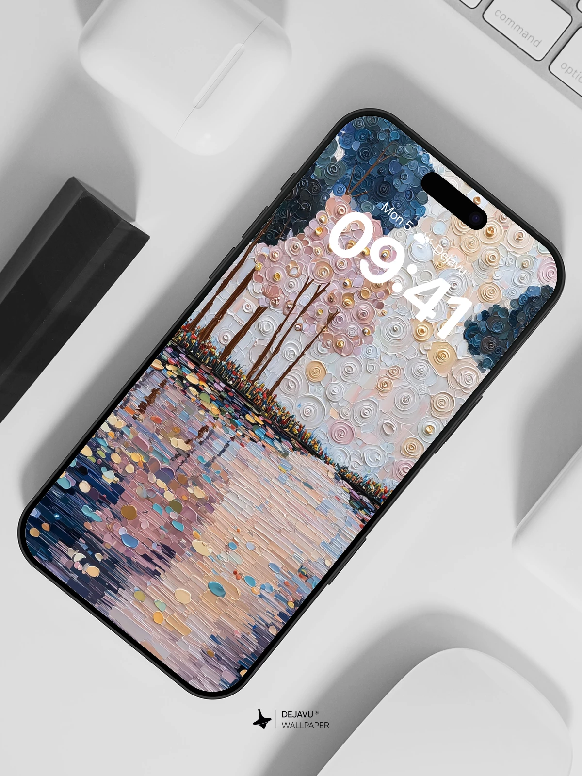 Whimsical Tree Reflections Wallpaper 8K for iPhone and Android