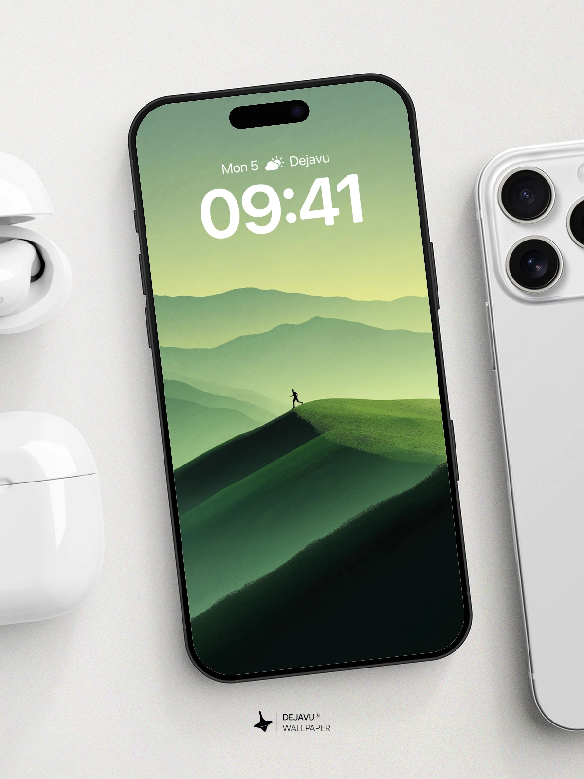 Surreal Mountain Horizon Wallpaper 8K for iPhone and Android