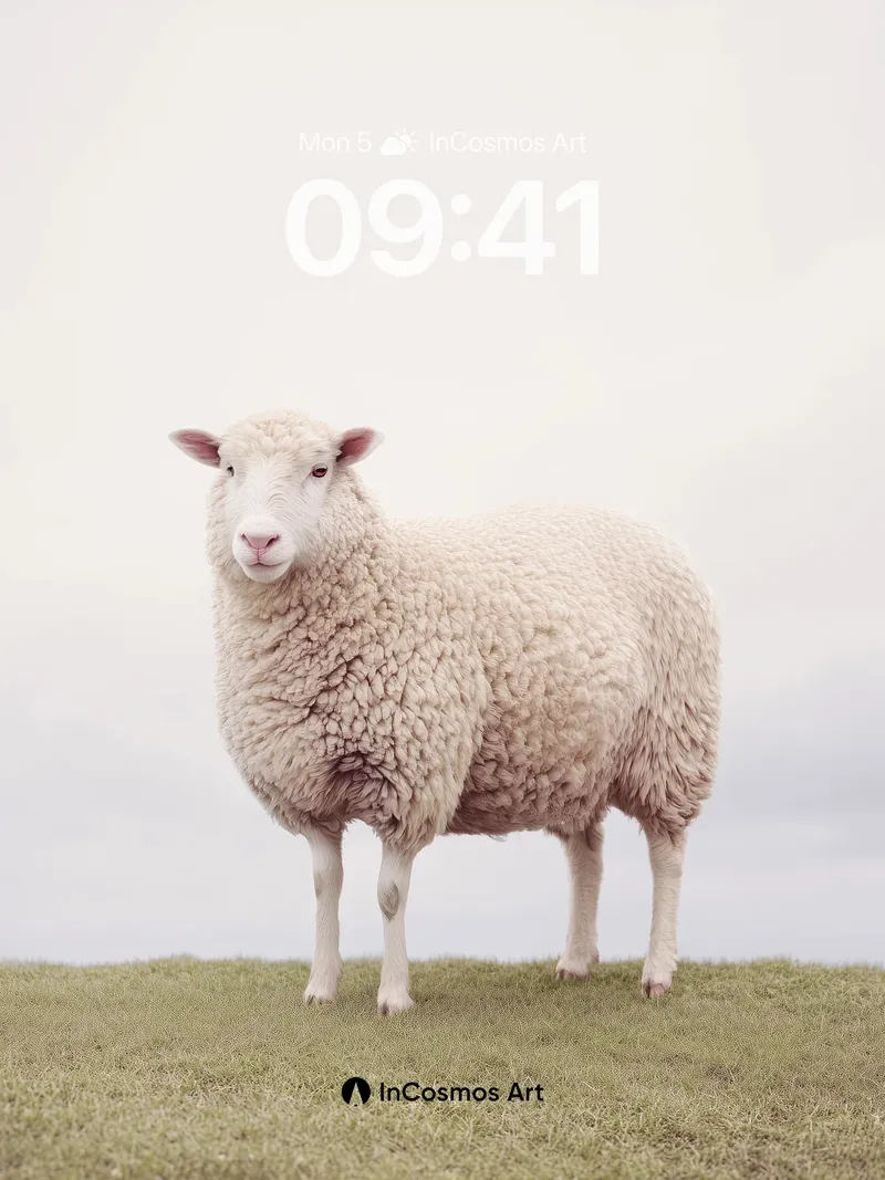 Serene Wool Wallpaper with Pastoral Stillness