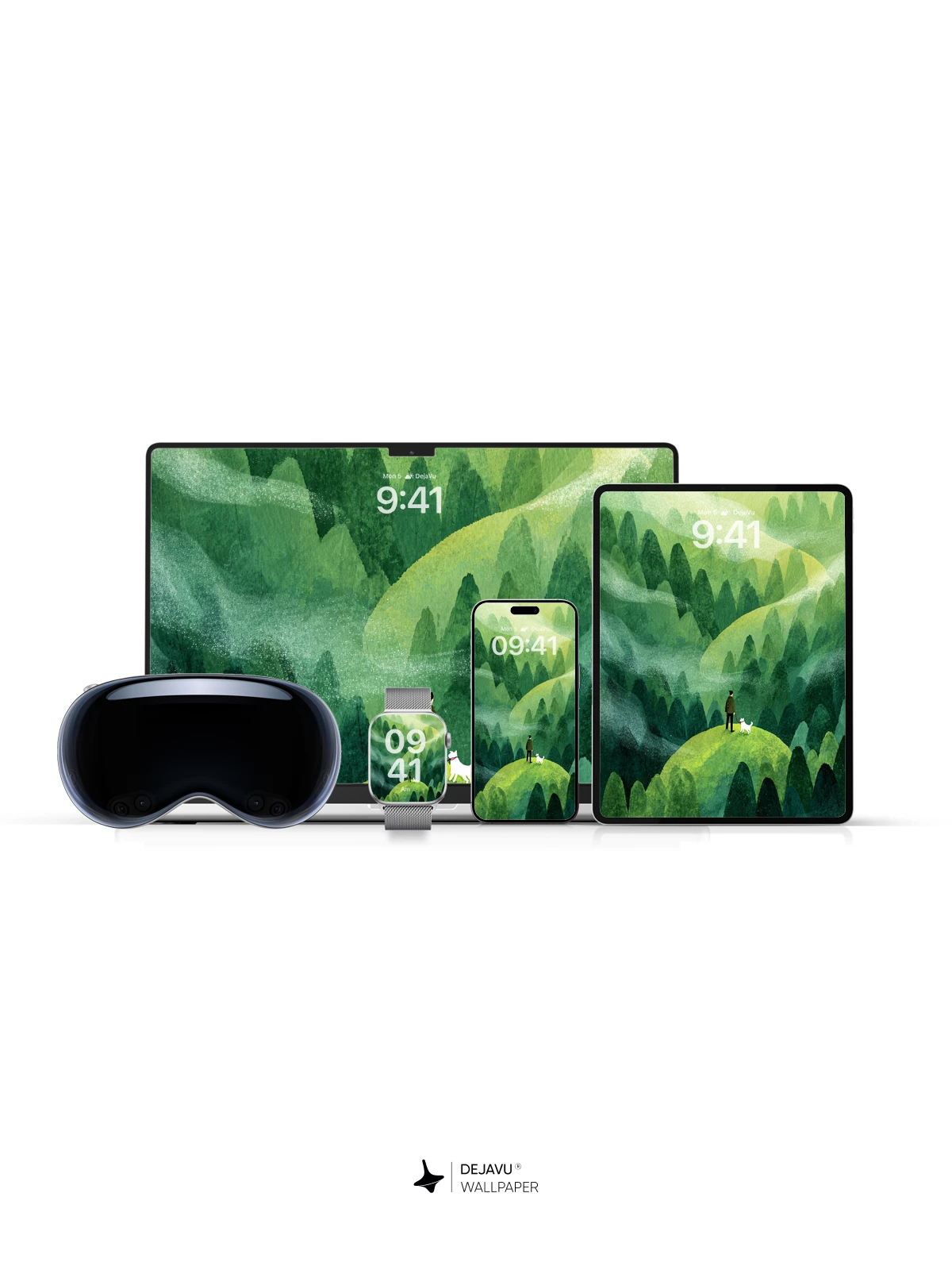 Mystic Forest Vista Wallpaper 8K for iPhone and Android