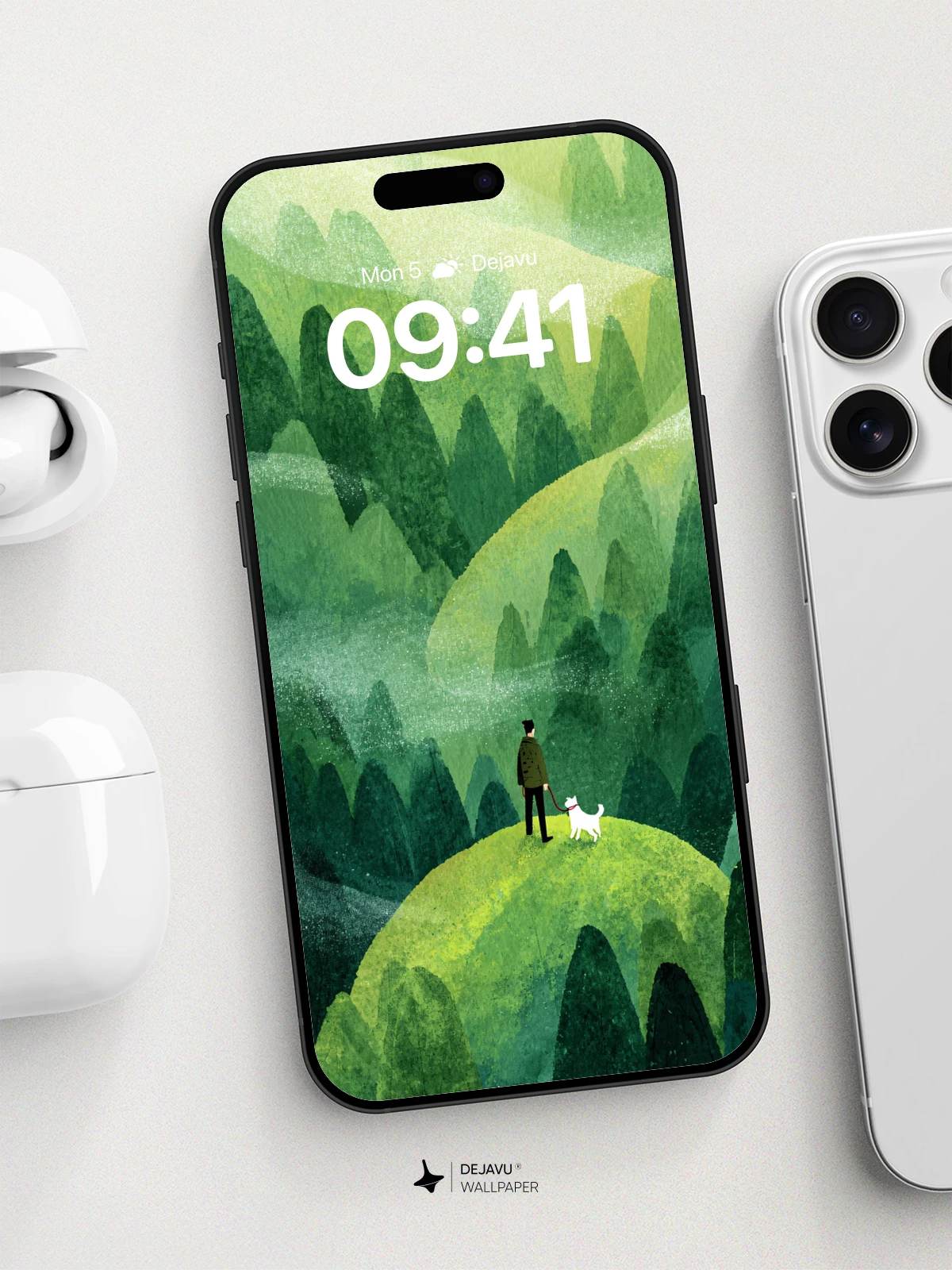 Mystic Forest Vista Wallpaper 8K for iPhone and Android