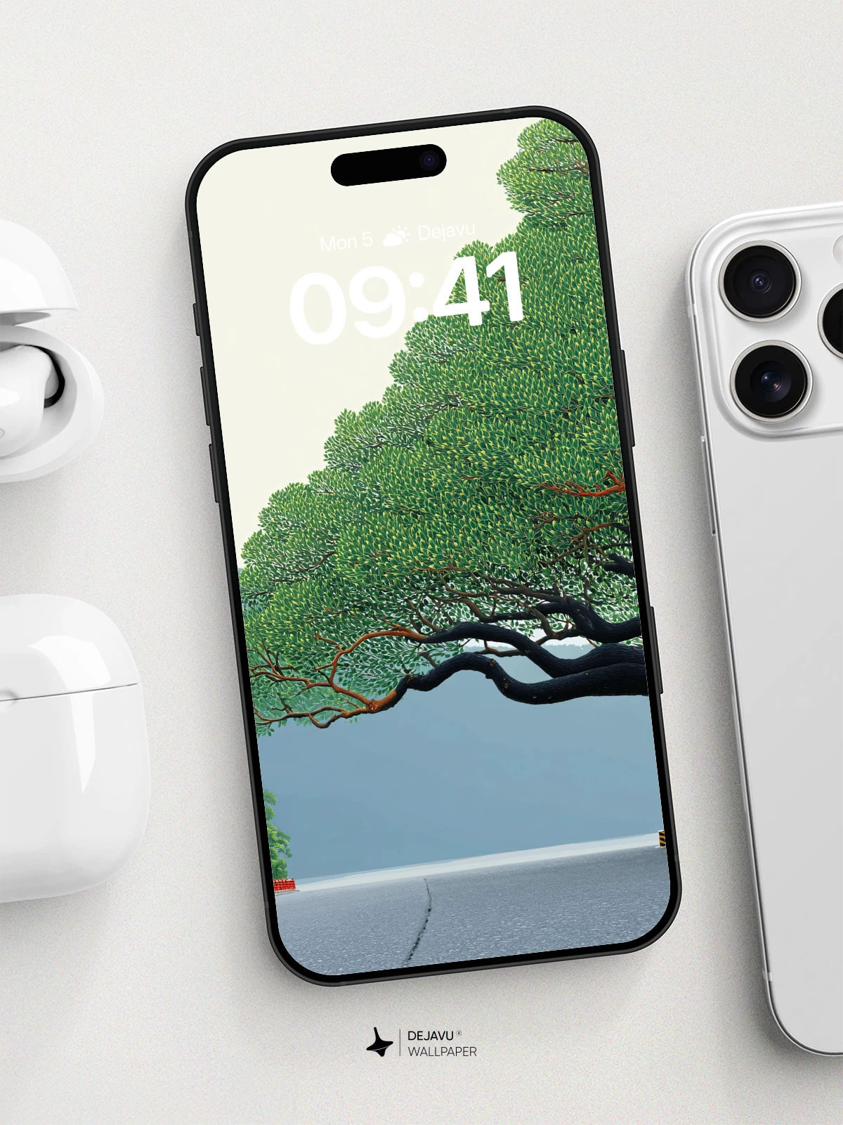 Surreal Tree Canopy Wallpaper 8K for iPhone and Android