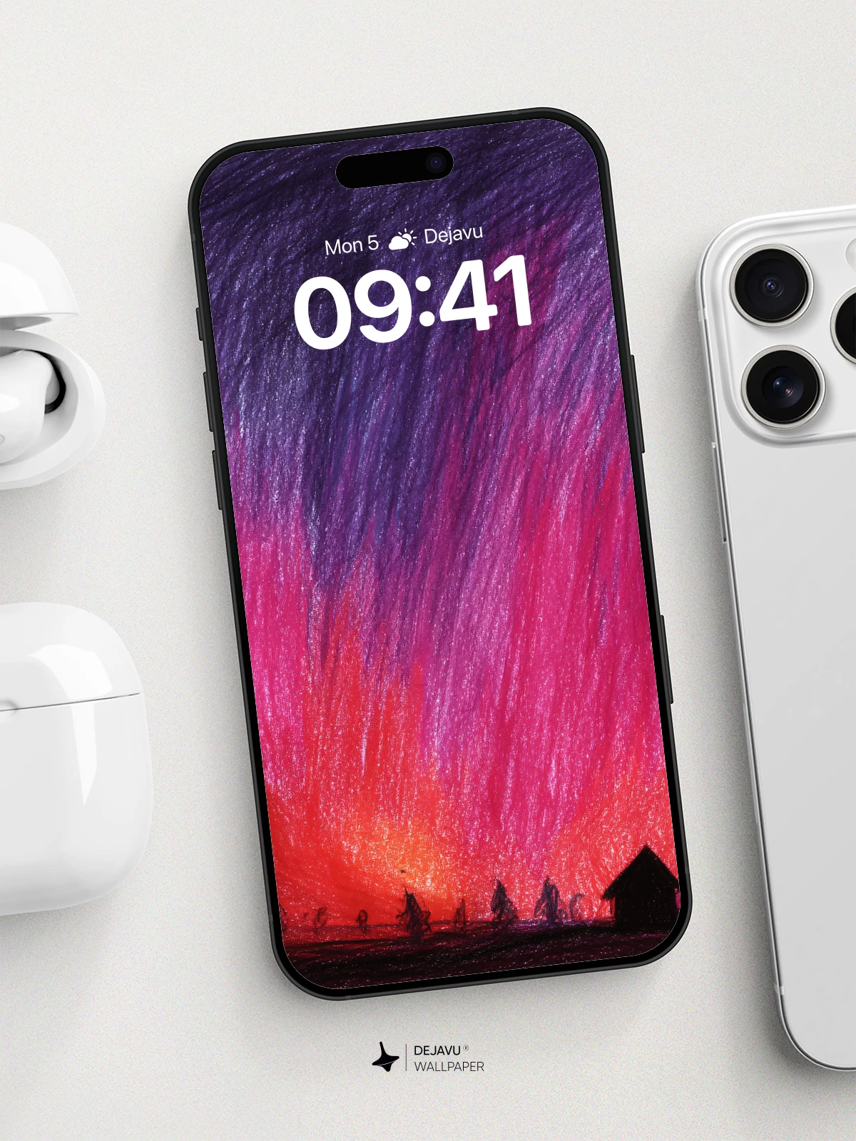 Aurora Night Sky Wallpaper 8K for iPhone and Android