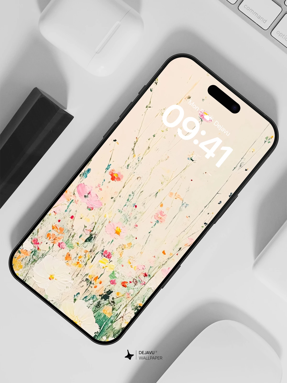 Whimsical Wildflower Meadow Wallpaper 8K for iPhone and Android