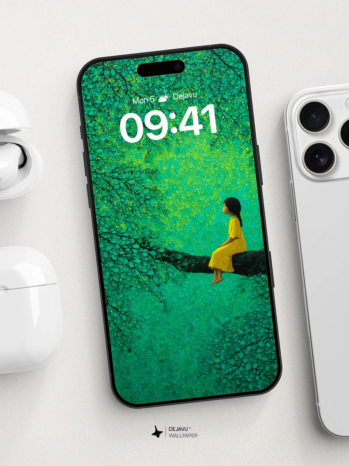 Surreal Forest Canopy Wallpaper 8K for iPhone and Android