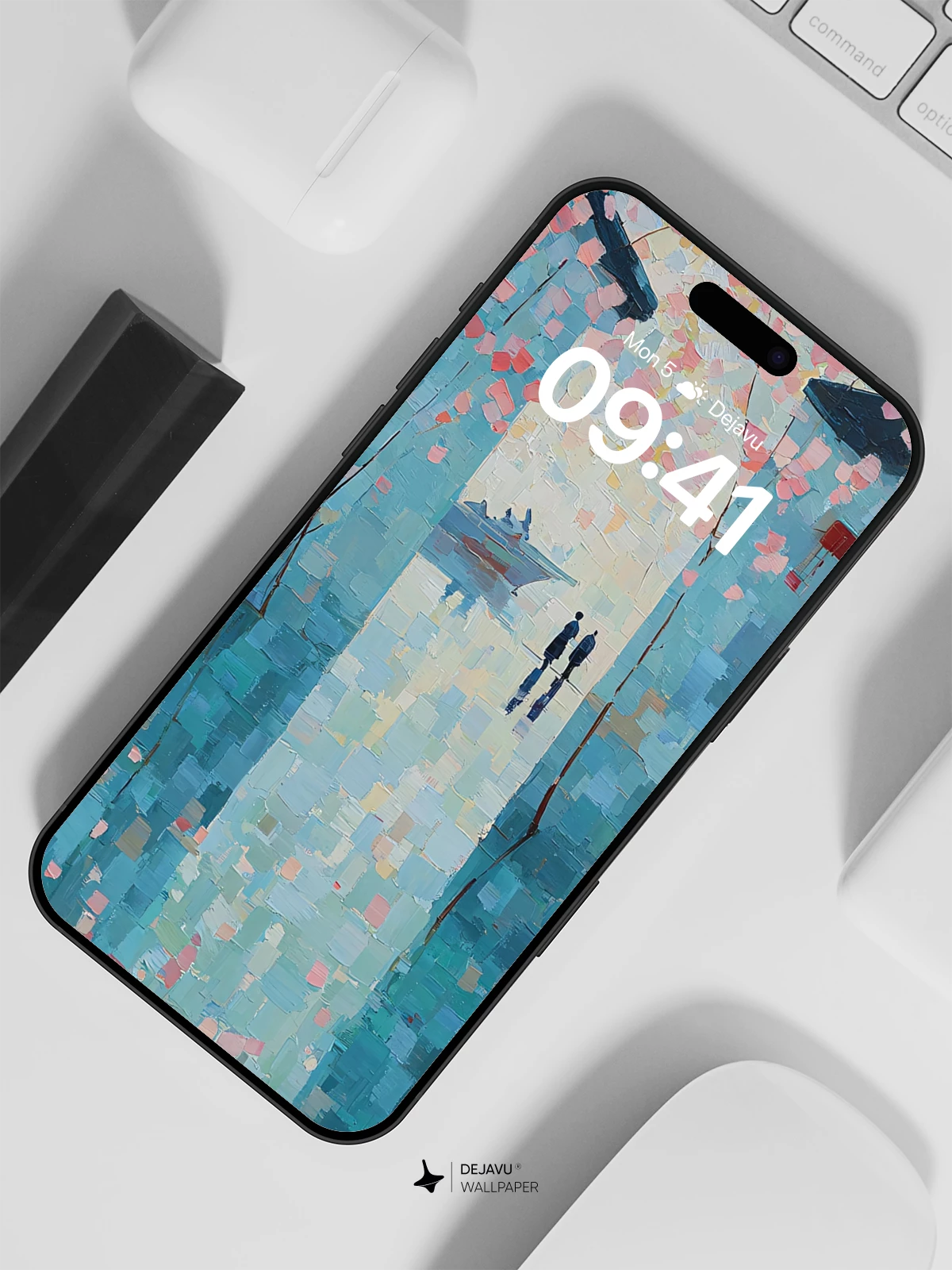 Cherry Blossom Lane Wallpaper 8K for iPhone and Android